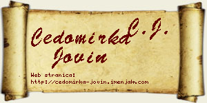 Čedomirka Jovin vizit kartica